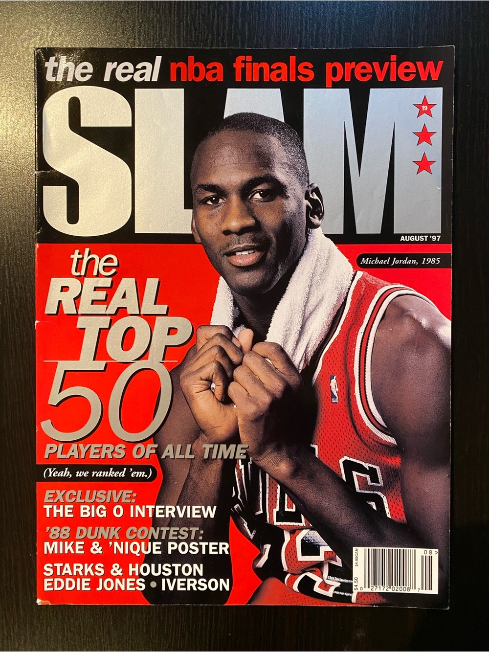 SLAM Magazine, Issue 19, August 1997. Michael Jordan Cover.